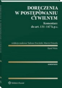 Doręczenia w postępowaniu cywilnym. - okładka książki