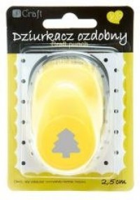 Dziurkacz ozdobny 2,5cm jodła MIX - zdjęcie produktu