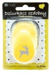 Dziurkacz ozdobny 2,5cm renifer - zdjęcie produktu