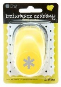 Dziurkacz ozdobny 2,5cm śnieżynka - zdjęcie produktu