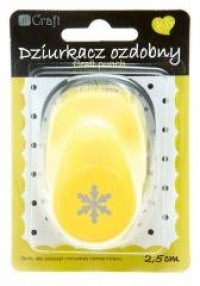 Dziurkacz ozdobny 2,5cm śnieżynka - zdjęcie produktu