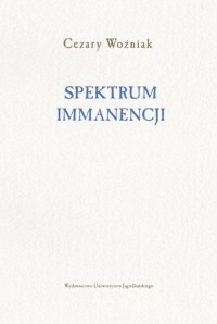 Spektrum immanencji - okładka książki