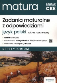 Zadania maturalne z odpowiedziami. - okładka podręcznika