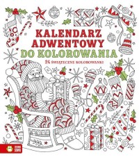 Kalendarz adwentowy do kolorowania - okładka książki