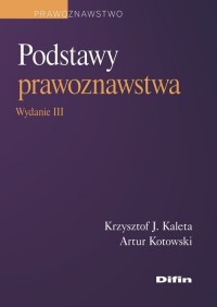 Podstawy prawoznawstwa - okładka książki