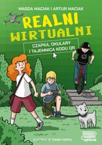 Realni wirtualni. Czapka, okulary - okładka książki