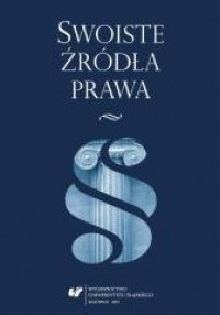 Swoiste źródła prawa - okładka książki