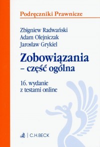 Zobowiązania - część ogólna z testami - okładka książki