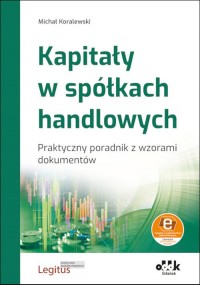 Kapitały w spółkach handlowych - okładka książki