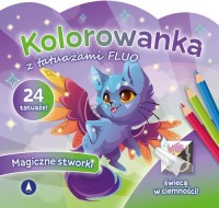 Kolorowanka z tatuażami FLUO Magiczne - okładka książki