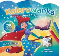 Kolorowanka z tatuażami FLUO Szkoła - okładka książki