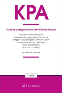 KPA Kodeks postępowania administracyjnego - okładka książki