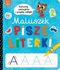 Maluszek pisze literki. Posłuchaj - okładka książki