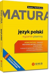 Matura Język polski Egzamin pisemny - okładka podręcznika