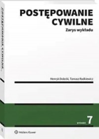 Postępowanie cywilne Zarys wykładu - okładka książki