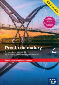 Prosto do matury 4 Podręcznik Zakres - okładka podręcznika