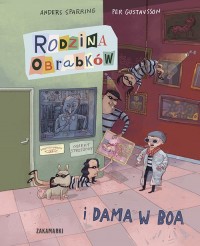 Rodzina Obrabków i dama w boa - okładka książki