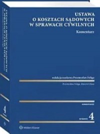 Ustawa o kosztach sądowych w sprawach - okładka książki