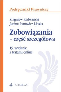 Zobowiązania - część szczegółowa - okładka książki