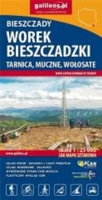 Mapa tur. - Worek Bieszczadzki, - okładka książki