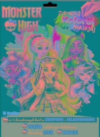 Monster High Zdrapuj, koloruj, - okładka książki