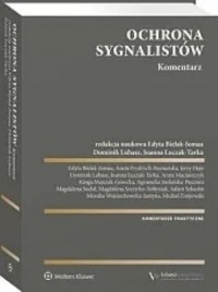 Ochrona sygnalistów. Komentarz - okładka książki