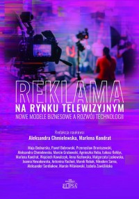 Reklama na rynku telewizyjnym - okładka książki