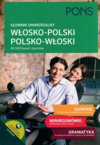 Słownik uniwersalny włosko-polski/polsko-włoski - okładka podręcznika