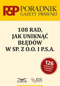 108 rad jak uniknąć błedów w sp. - okładka książki