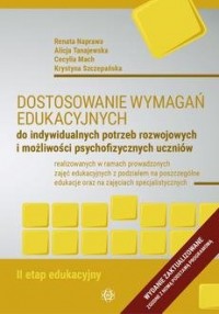 Dostosowanie wymagań edukacyjnych - okładka książki