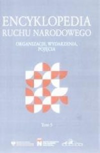 Encyklopedia Ruchu Narodowego T.5 - okładka książki