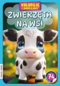 Koloruję i naklejam, Zwierzęta - okładka książki