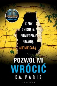 Pozwól mi wrócić - okładka książki