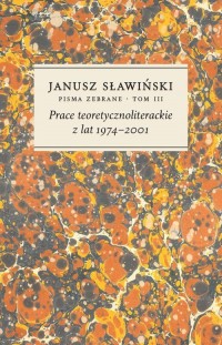 Prace teoretycznoliterackie z lat - okładka książki