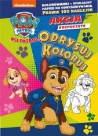 Psi Patrol. Odrysuj koloruj. Cztery - okładka książki