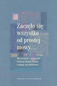 Zaczęło się wszystko od prostej - okładka książki