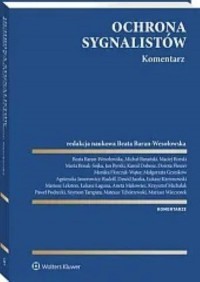 Ochrona sygnalistów Komentarz - okładka książki