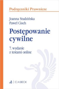 Postępowanie cywilne z testami - okładka książki