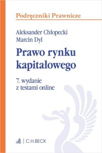 Prawo rynku kapitałowego z testami - okładka książki