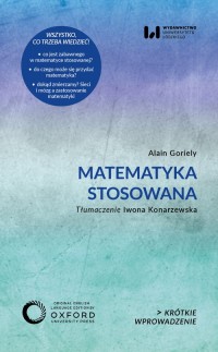 Matematyka stosowana. Krótkie Wprowadzenie - okładka książki