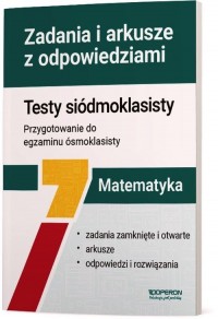 Matematyka Testy siódmoklasisty - okładka podręcznika