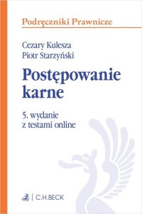 Postępowanie karne z testami online - okładka książki