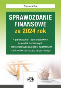 Sprawozdanie finansowe za 2024 - okładka książki