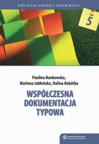 Współczesna dokumentacja typowa - okłakda ebooka