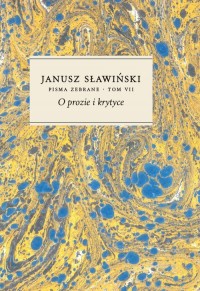 O prozie i krytyce. Pisma zebrane. - okładka książki