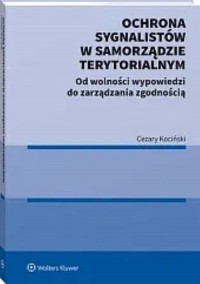 Ochrona sygnalistów w samorządzie - okładka książki