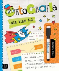 Ortografia dla klas 1-3 Ścieralny - okładka książki