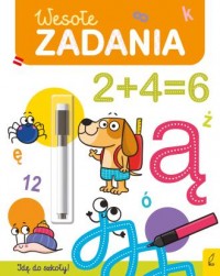 Wesołe zadania Flamaster suchościeralny - okładka książki