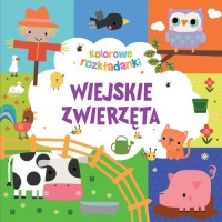 Wiejskie zwierzęta. Kolorowe rozkładanki - okładka książki