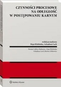 Czynności procesowe na odległość - okładka książki